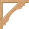 Ekena Millwork Olympic Block Smooth Bracket w/ Offset Brace, Western Red Cedar, 5 1/2"W x 38"D x 38"H BKT0604X38X38OLY05SWR - alternate 4